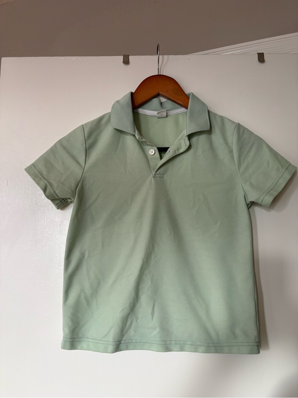 SHEIN Light Mint Green Polo Shirt - Short Sleeve